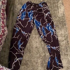 Lighting blue joggers